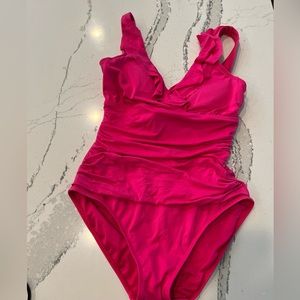 Ralph Lauren One piece pink swim suit